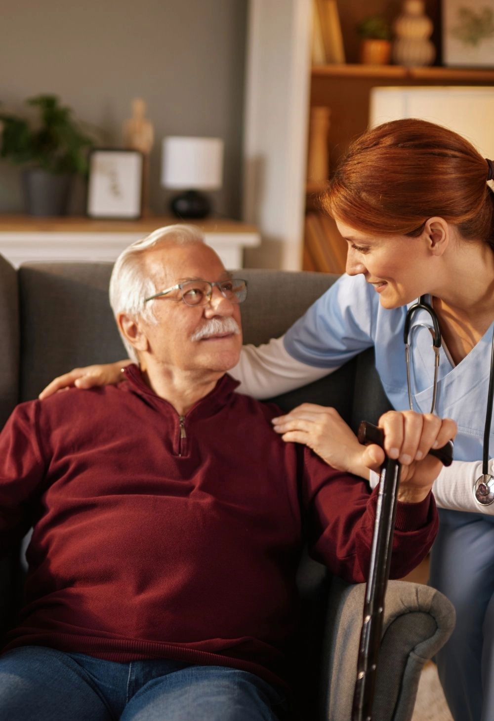 caregiver assisting senior 2
