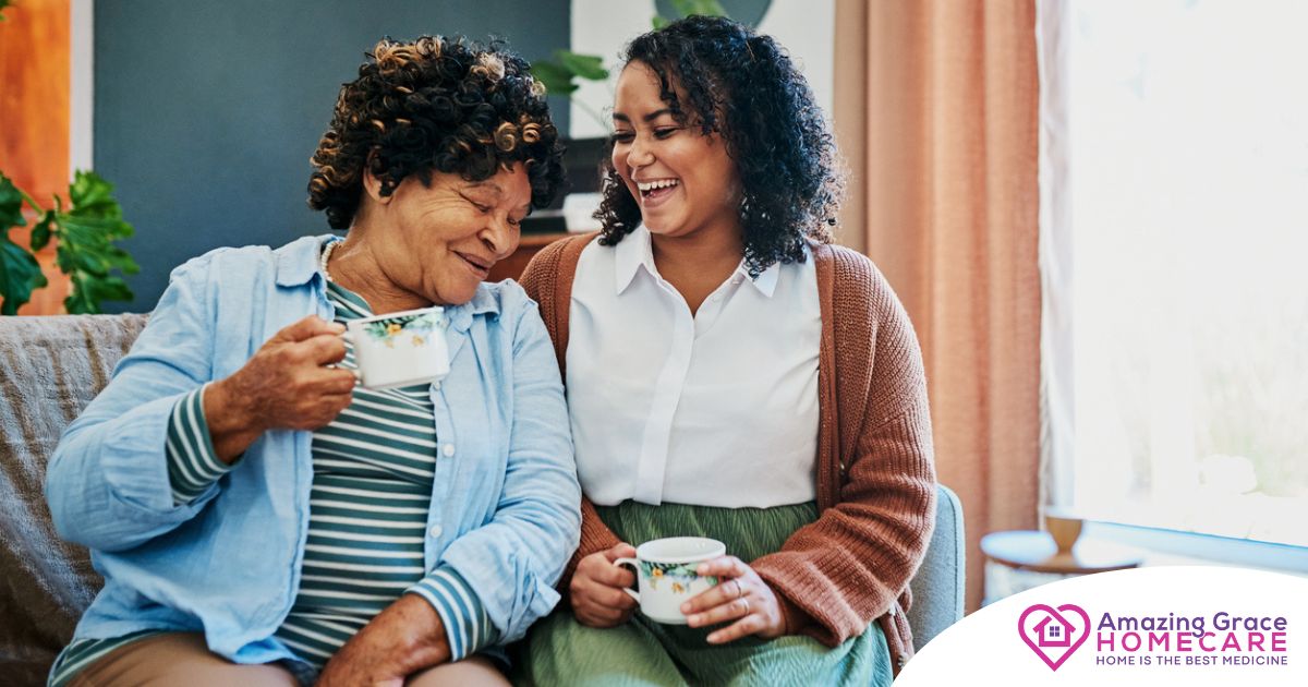 A family caregiver enjoys the benefits of respite care.