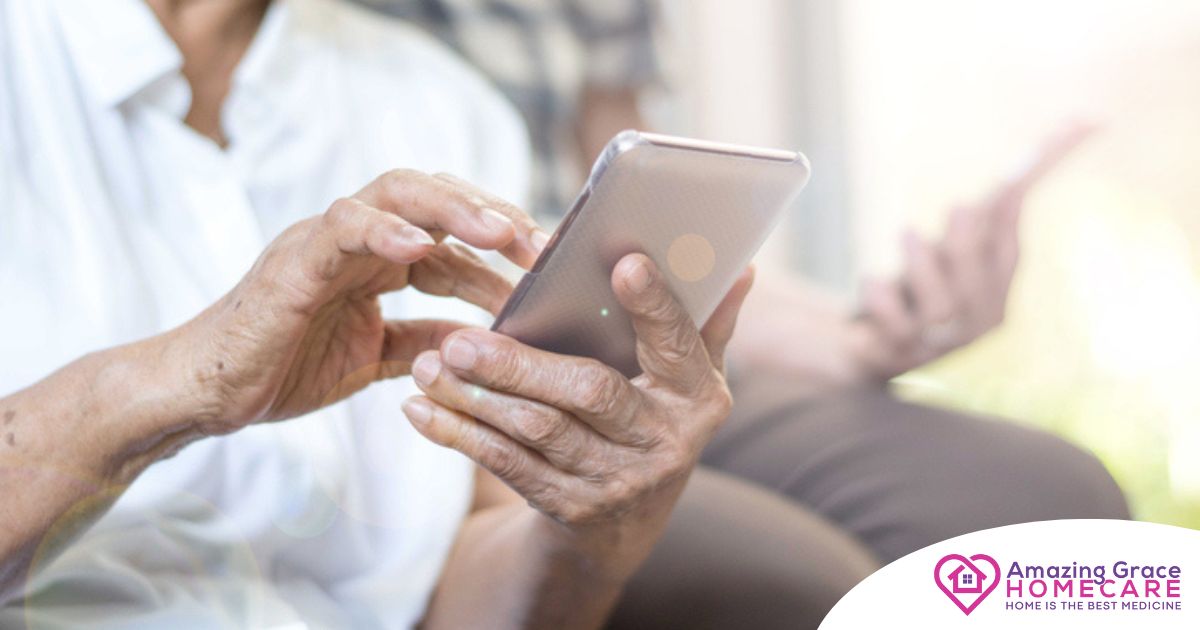 Home care assistance technology in use.