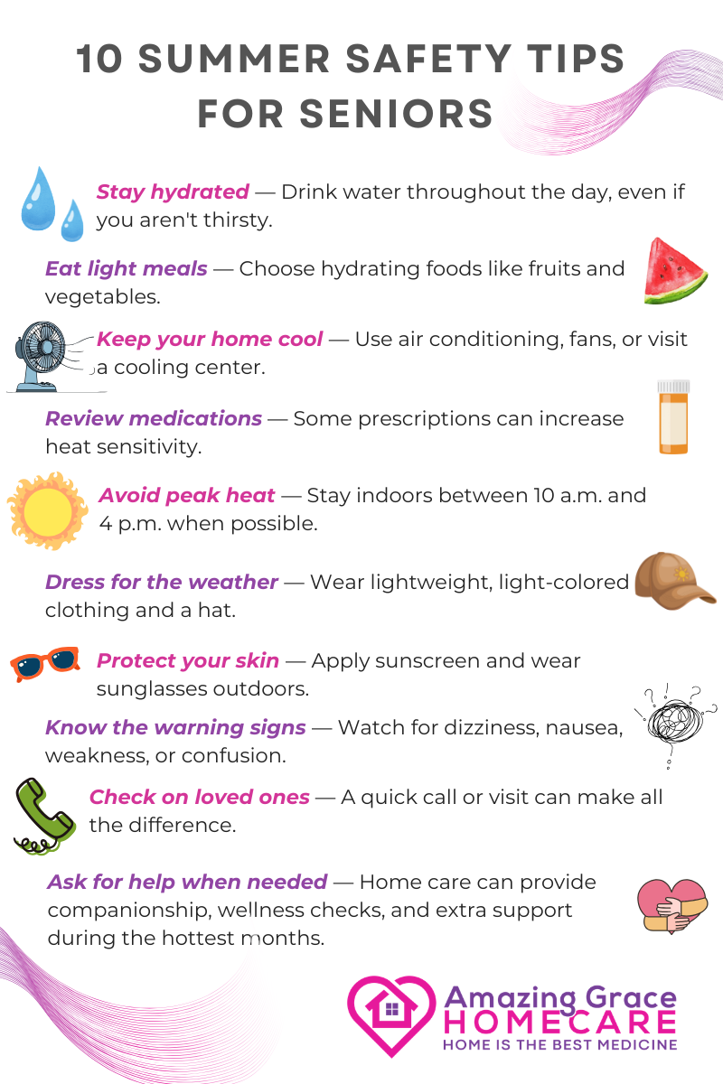 10 Summer Safety Tips for Seniors From Amazing Grace