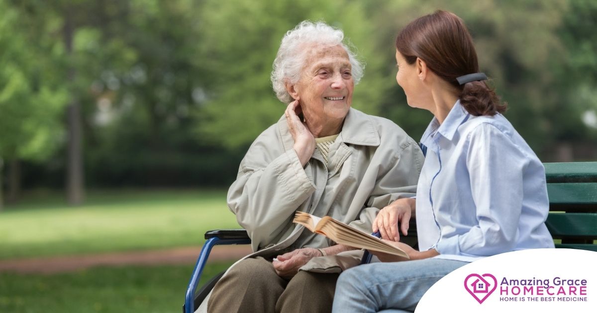 A companion caregiver fights depression in seniors through home care